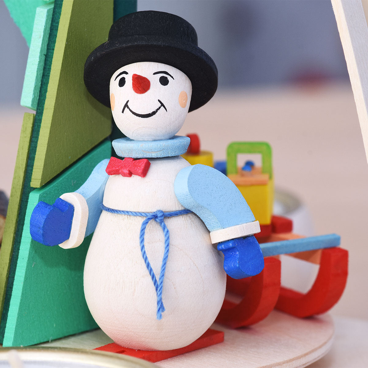 Christmas Pyramid (Medium) - Frosty the Snowman in a Christmas Forest